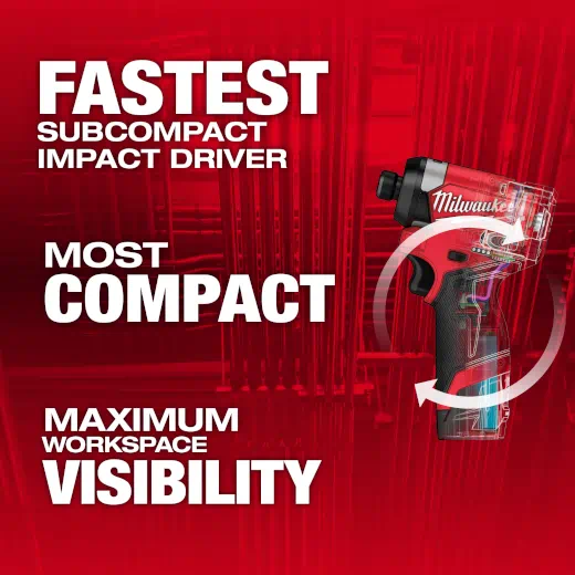 Milwaukee M12 FUEL 1/4" Hex Impact Driver Kit from GME Supply